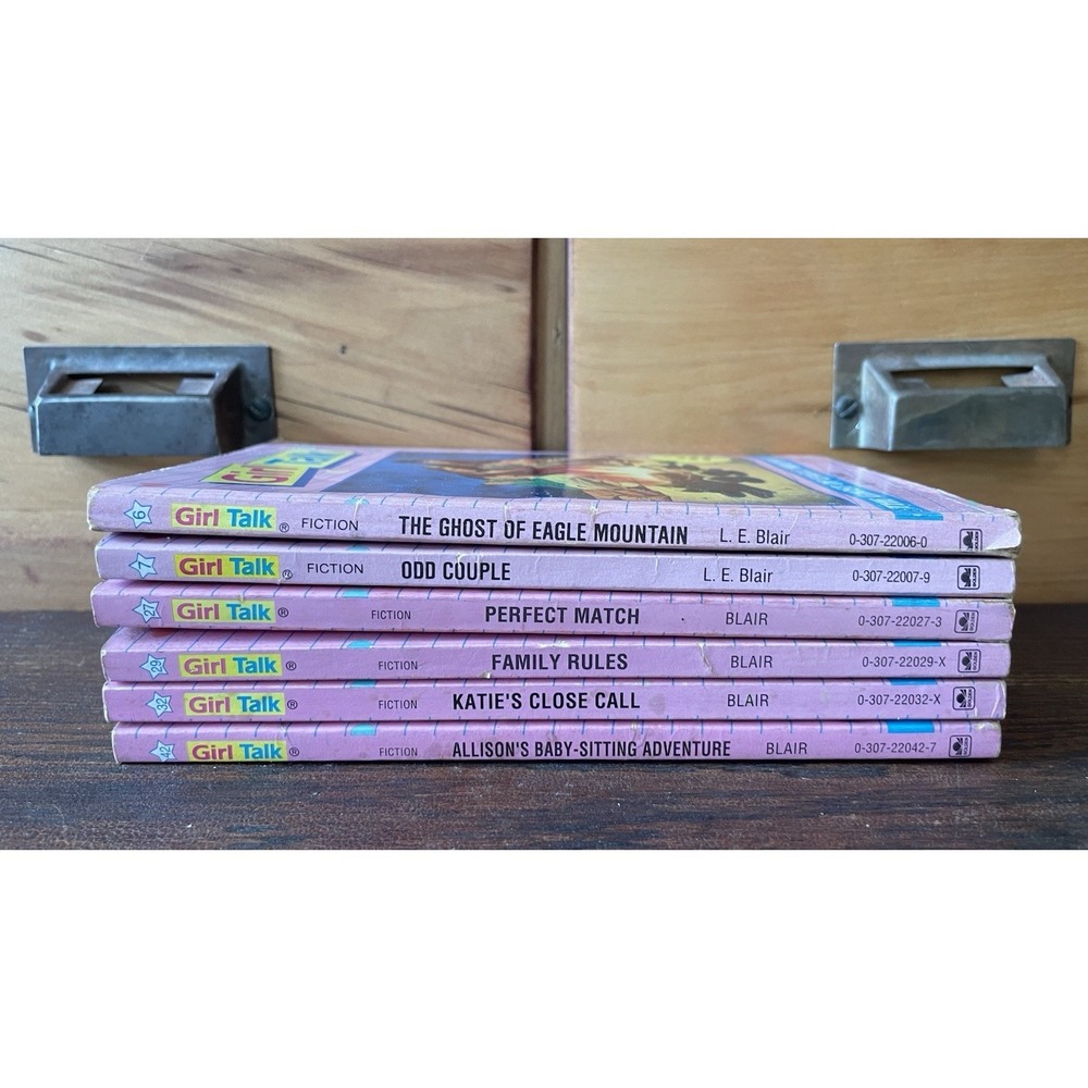 Vintage Girl Talk Book Lot L.E. Blair Paperback YA Tween Fiction 1980s Lot Of 6